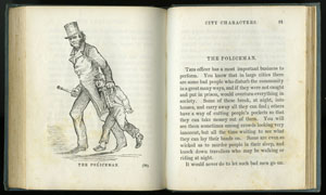 “The Policeman,” from City Characters; or, Familiar Scenes in Town. Philadelphia: Geo. S. Appleton, 1851. (Gift of Mrs. S. Marguerite Brenner)